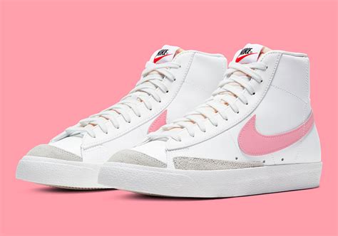 nike blazers with pink swoosh